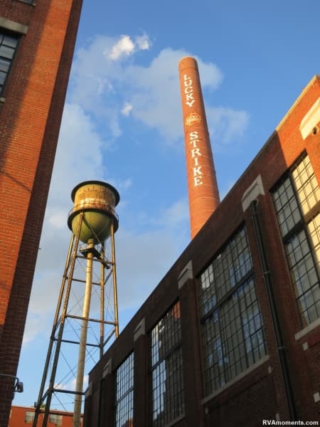 Around the iconic Lucky Strike building