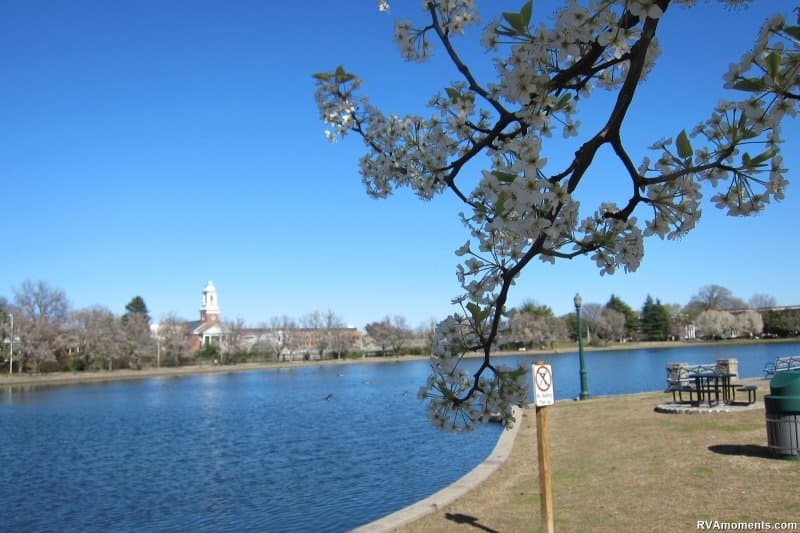 Fountain Lake, on a nice spring day