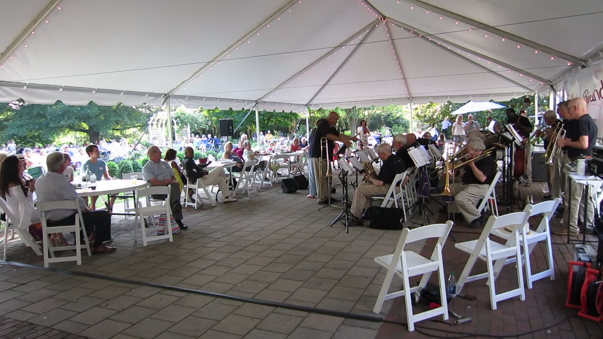 Reflections Big Band at Lewis Ginter (Flowers after 5 concerts)
