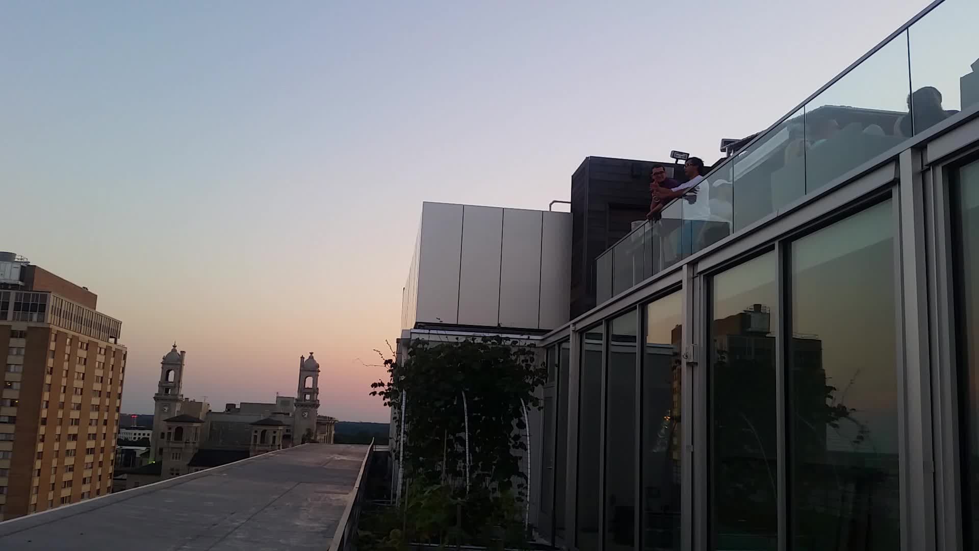 View from rooftop bar at Quirk hotel