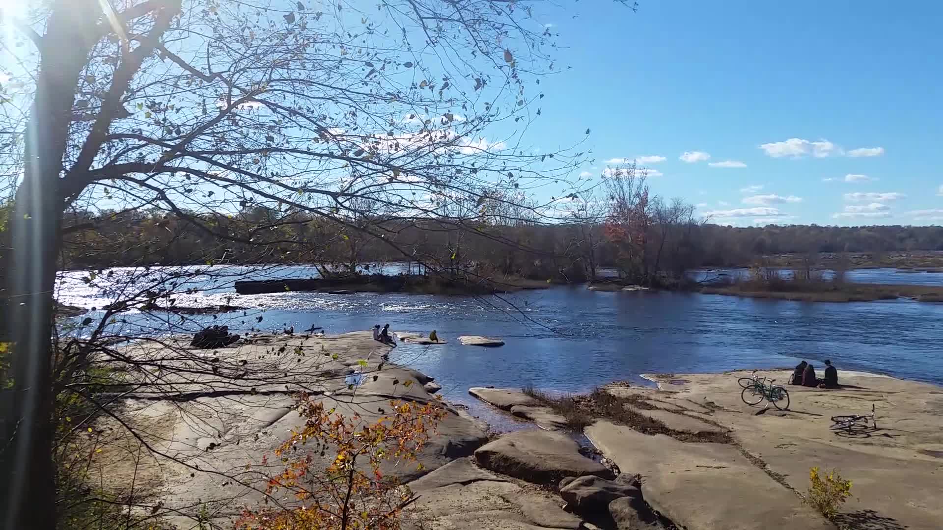 The rocks at the southern tip of Belle Isle