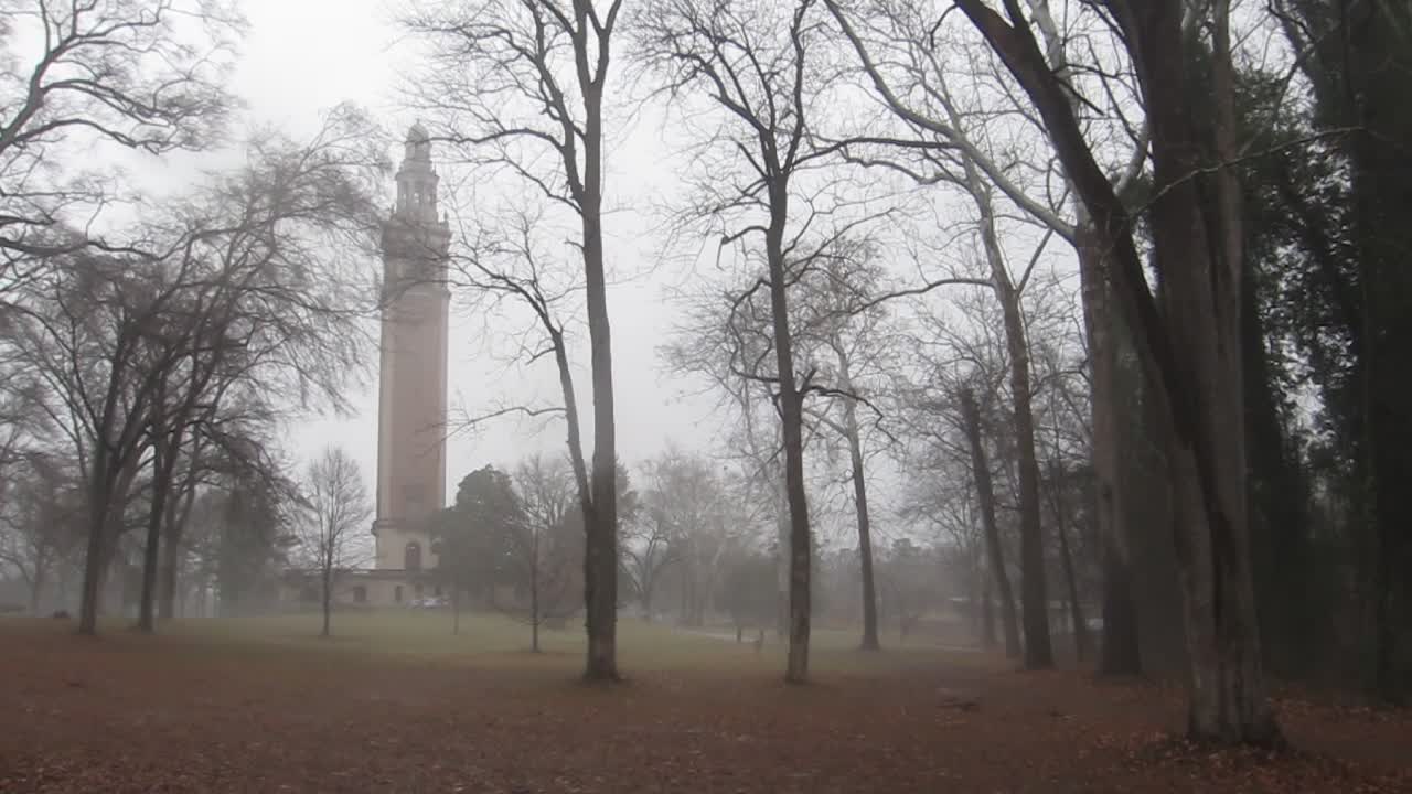Carillon on a rainy day
