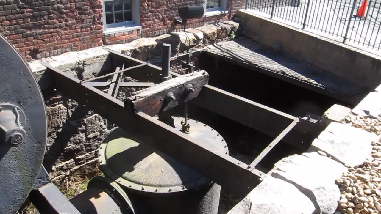 Old Machinery on display at Tredegar Iron Works